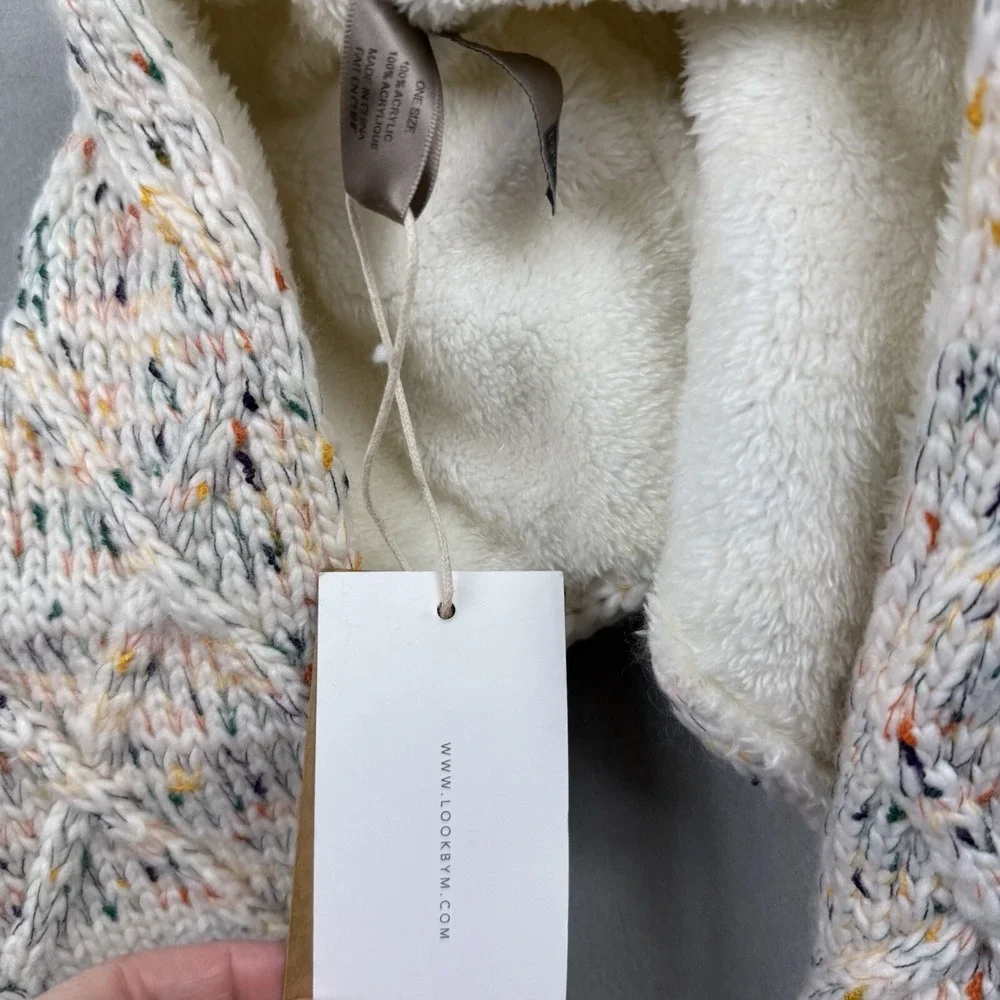 Look By M Chunky Cable Knit Infinity Scarf Womens One Size Multi Color
